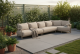 Taste by 4 Seasons Outdoor Vic bijzettafel latte met geprint keramiek tafelblad 30 cm Ø (H 50)
