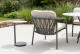 Taste by 4 Seasons Outdoor Vic bijzettafel antraciet met geprint keramiek tafelblad 30 cm Ø (H 50) O