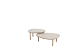 Taste by 4 Seasons Outdoor Monroe set van 2 bijzettafels latte 65 Ø cm (H 32) en 80 Ø cm (27 H)