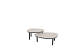 Taste by 4 Seasons Outdoor Monroe set van 2 bijzettafels antraciet 65 Ø cm (H 32) en 80 Ø cm (27 H)