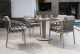 Taste by 4 Seasons Outdoor Sarah tuintafel latte met geprinte keramiek tafelblad 120 cm Ø
