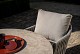 Taste by 4 Seasons Outdoor Sarah low dining tuintafel latte met geprinte keramiek tafelblad 130 cm Ø