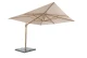 4 Seasons Outdoor Hacienda zweefparasol 300 x 400 cm Zand met Latte frame