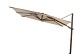 4 Seasons Outdoor Hacienda zweefparasol 300 x 400 cm Beach met wenge frame