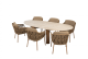 4 Seasons Outdoor Biarritz dining set met Estate eettafel organisch Amber