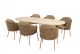 4 Seasons Outdoor Molina dining set Amber met Hampton eettafel ovaal verwacht eind augustus