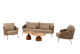 Molina loungeset Amber met June loungetafels Caramel | 4 Seasons Outdoor