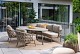4 Seasons Outdoor Mallorca low dining set met 3-persoons low dining bank en Salute low dining tafel 