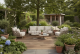 Beverly loungeset met Boaz loungetafels en bijzettafel latte | 4 Seasons Outdoor