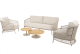Puccini loungeset met Volta loungetafels Latte | 4 Seasons Outdoor
