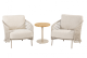4 Seasons Outdoor Puccini bistro loungeset met Volta bijzettafel Latte
