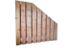 Redvision geschaafd plankenscherm 19-planks 16 mm, 180 x 180-90 cm, verticaal, recht aflopend.*