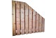 Redvision geschaafd plankenscherm 19-planks 16 mm, 180 x 180-90 cm, verticaal, recht aflopend.*