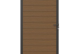 NewTechWood Co-extrusie composiet deur in aluminium frame, horizontaal, 100 x 195 cm, Teak.*