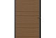 NewTechWood Co-extrusie composiet deur in aluminium frame, horizontaal, 100 x 195 cm, Teak.*
