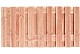 Redvision geschaafd plankenscherm 19-planks 16 mm, 180 x 90 cm, verticaal recht.*
