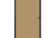 NewTechWood Co-extrusie composiet deur in aluminium frame, horizontaal, 100 x 195 cm, Red Cedar.*