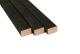 Douglas geschaafde regel gedroogd 4,5 x 7 x 400 cm, zwart.*