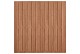 Hardhouten geschaafd plankenscherm design 28-planks 15 mm, recht verticaal, 180 x 180 cm.*