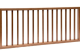 Hardhouten spijlenhek, 180 x 80 cm. Frame 4,5 x 7 cm, spijlen 2 x 3 cm.* INFORMEER NAAR DE LEVERTIJD