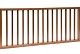 Hardhouten spijlenhek, 180 x 80 cm. Frame 4,5 x 7 cm, spijlen 2 x 3 cm.* INFORMEER NAAR DE LEVERTIJD