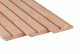 Douglas geschaafd rhombusprofiel 2,7 x 14,5 x 500 cm, onbehandeld.*