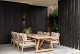 4 Seasons Outdoor Julia low dining set met Noah low dining tafel Teak