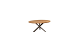 4 Seasons Outdoor Fabrice dining set Latte met Prado eettafel rond Ø 160cm Teak