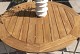 4 Seasons Outdoor Fabrice dining set Latte met Prado eettafel rond Ø 160cm Teak