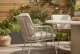 4 Seasons Outdoor Fabrice dining set latte met Hampton eettafel rond Ø 160cm - Verwacht eind augustu