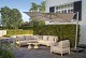Mykonos loungeset latte met Boaz loungetafels | 4 Seasons Outdoor