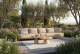 4 Seasons Outdoor Mykonos loungeset latte met June loungetafels creme