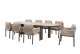 4 Seasons Outdoor Savanne dining set met Denia eettafel organisch Terre