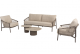 Allora loungeset met Sofie loungetafels Terre | 4 Seasons Outdoor
