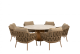4 Seasons Outdoor Biarritz low dining set met Colorado low dining tafel Amber