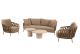 4 Seasons Outdoor Biarritz loungeset Amber met Hampton loungetafels