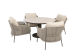 Taste by 4 Seasons Outdoor Florence low dining set met Sarah low dining tafel terre
