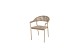 Taste by 4 Seasons Outdoor Sienna dining set met Prado teak eettafel rond dia 130cm Latte