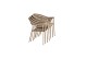 Taste by 4 Seasons Outdoor Sienna dining set met Prado teak eettafel rond dia 130cm Latte