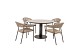 Taste by 4 Seasons Outdoor Sienna dining set met Sarah eettafel rond Ø 120cm Terre