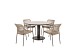Taste by 4 Seasons Outdoor Barista dining set met Sarah eettafel rond Ø 120cm Terre