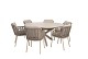 Taste by 4 Seasons Outdoor Puglia dining set met Prado eettafel rond Ø 160cm Latte