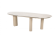 Taste by 4 Seasons Outdoor Denia eettafel organische vorm met keramisch blad Latte 240x110cm