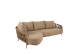 4 Seasons Outdoor Biarritz loungebank met chaise longue Amber