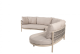 Taste by 4 Seasons Outdoor Piacenza organische hoek loungebank Latte
