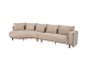 4 Seasons Outdoor Safina loungebank met chaise lounge Amber