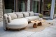 4 Seasons Outdoor Safina loungebank met chaise lounge Amber
