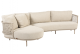 4 Seasons Outdoor Sardinia loungebank met chaise lounge Latte