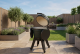 Kamado royal blue incl. pedestal & side-table - incl. aluminium black legs (incl. wheels)