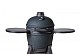 Kamado royal blue incl. pedestal & side-table - incl. aluminium wood-look legs (incl. wheels)